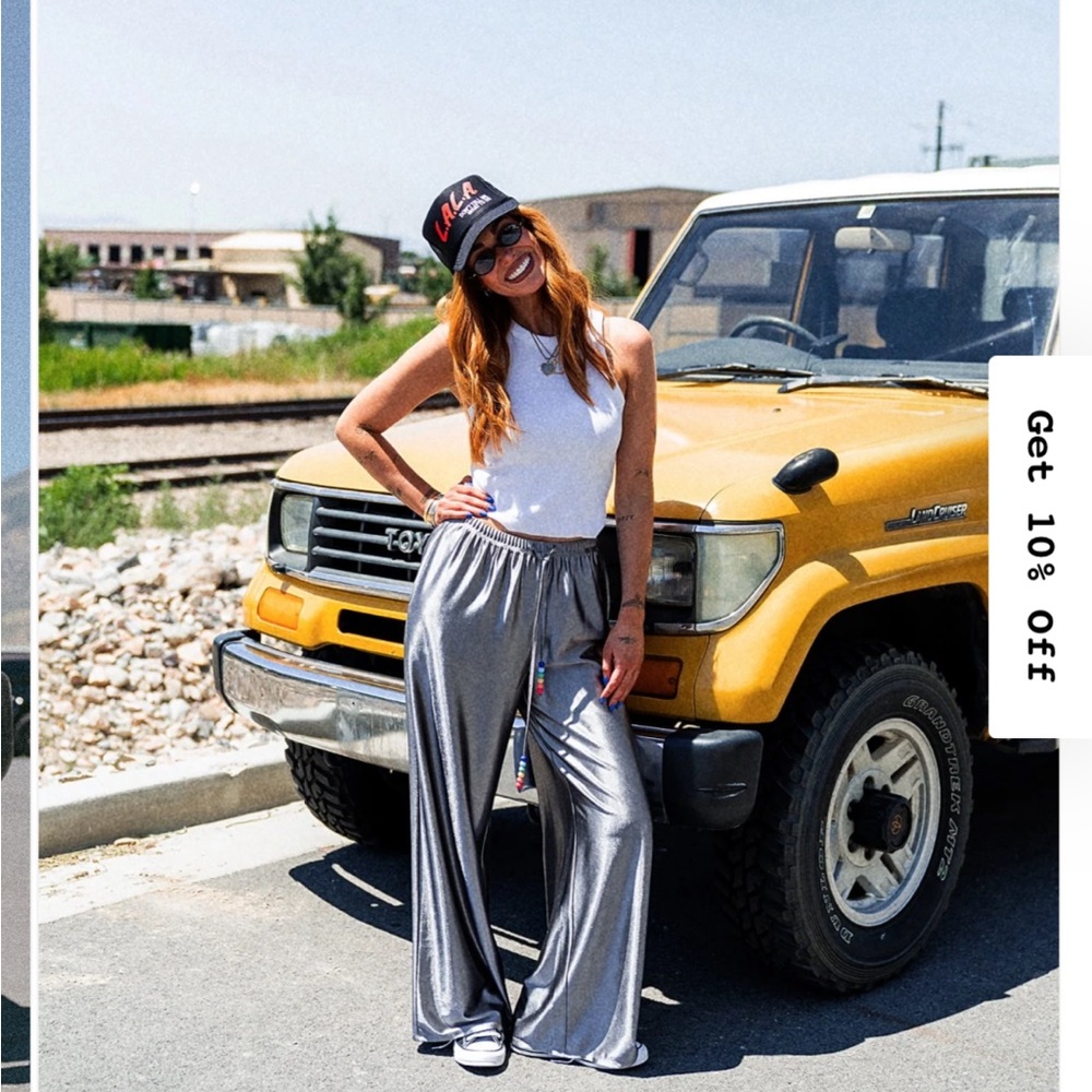DIL Silver shiny Pants